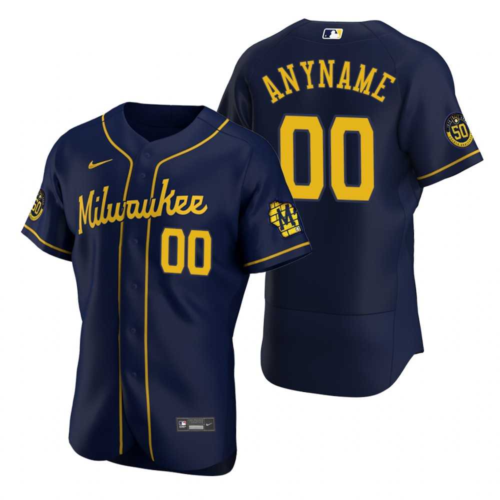 Milwaukee Brewers Customized Nike Navy Stitched MLB Flex Base Jersey,We sell and wholesale Milwaukee Brewers Customized Nike Navy Stitched MLB Flex Base Jersey on line form chian!